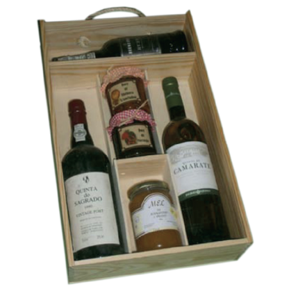 Caja multiusos con asa - Madera