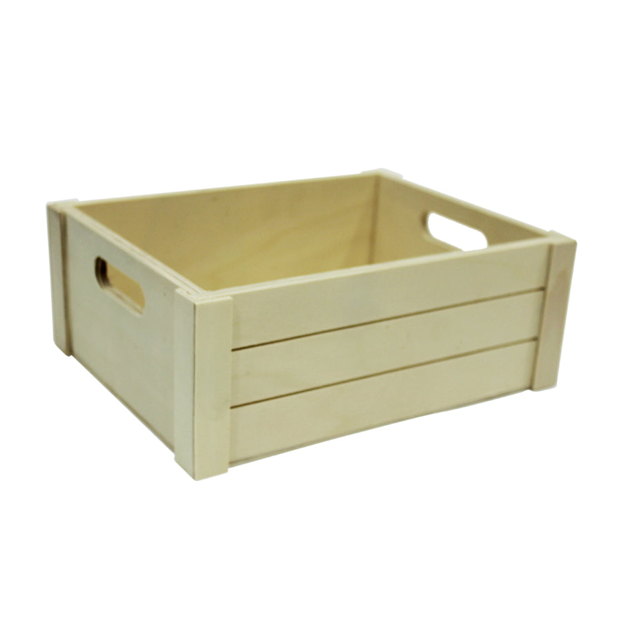 Wooden Tray Box with Handle
