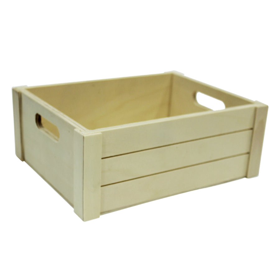 Wooden Tray Box with Handle