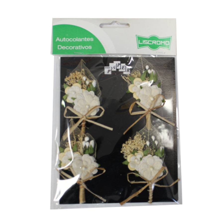 Blister with Decorative Stickers in Mini Leaf Branch Shape