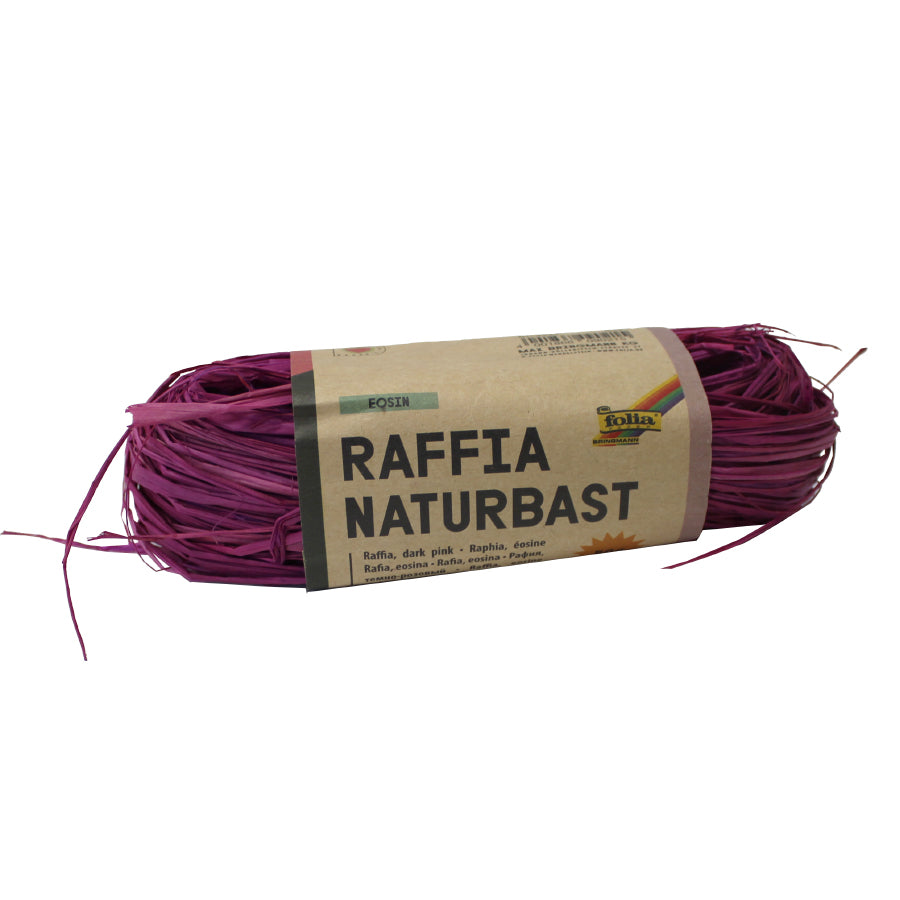 Raffia Yarn Ball - Dark Pink