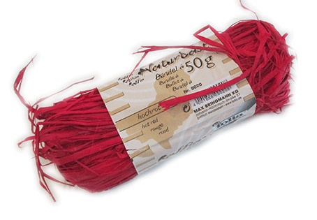 Raffia Ball - Red