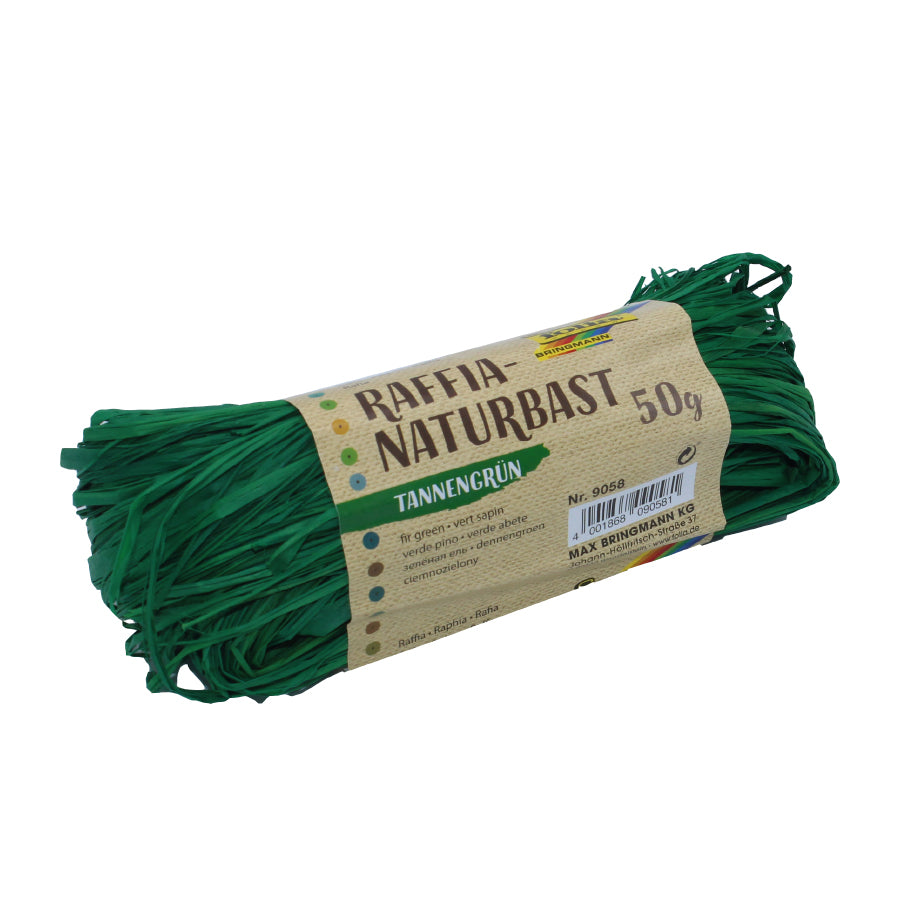 Raffia Ball - Dark Green