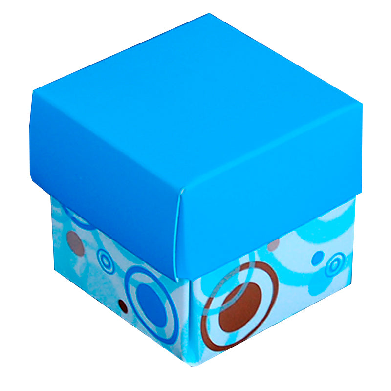 Cajas con Tapa y Base 350g - Azul Claro