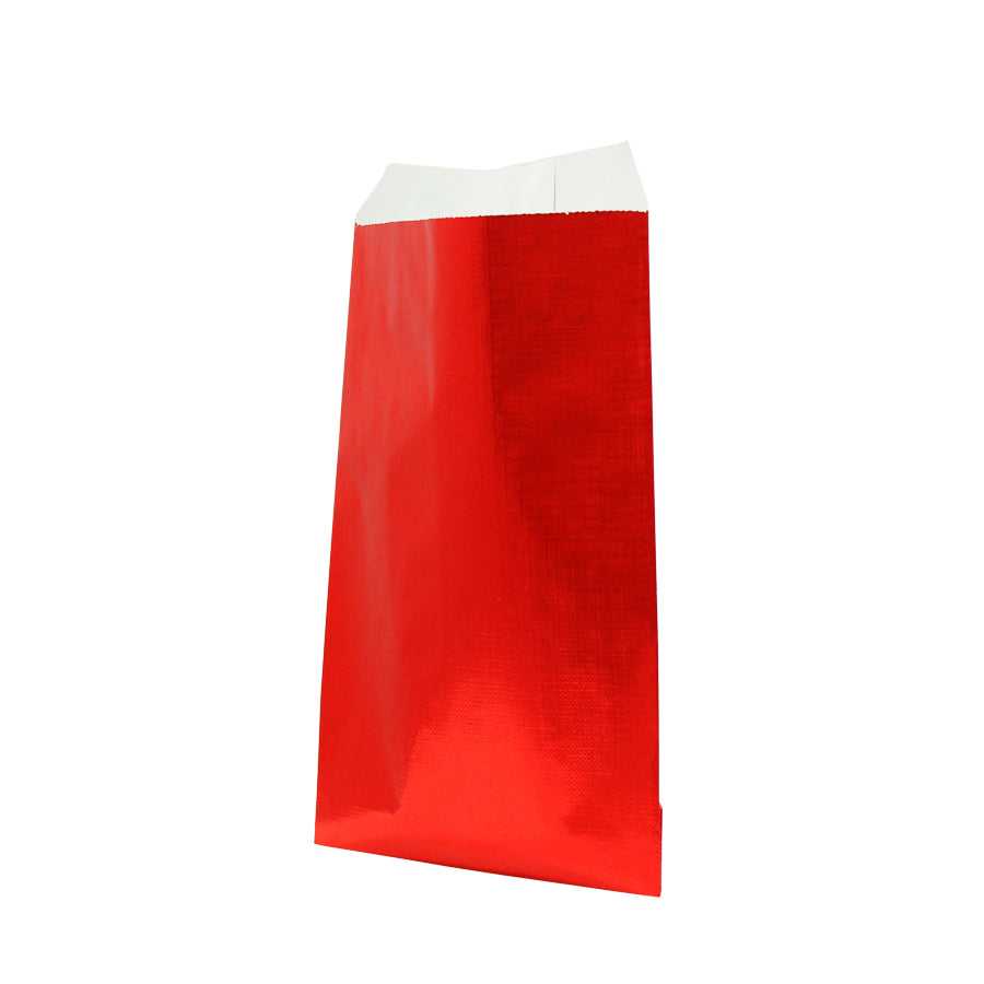 Sobres de papel kraft gofrado - Rojo metalizado