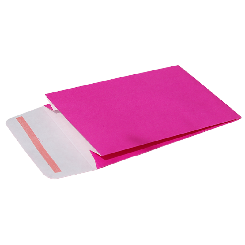 Sobres de papel kraft blanco con solapa autoadhesiva - Rosa
