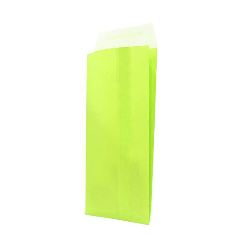 Envelopes de Papel Kraft Branco com Pala Adesiva - Verde
