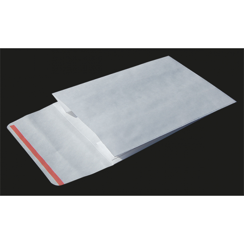 Sobres de papel kraft blanco con solapa adhesiva - Blanco