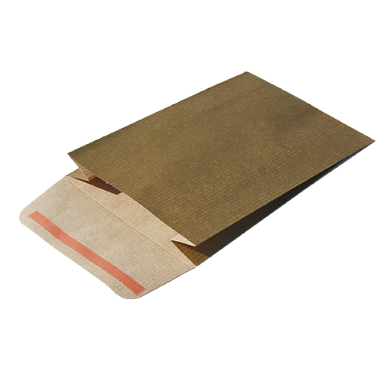 Envelopes de Papel Kraft Natural com Pala Adesiva - Ouro