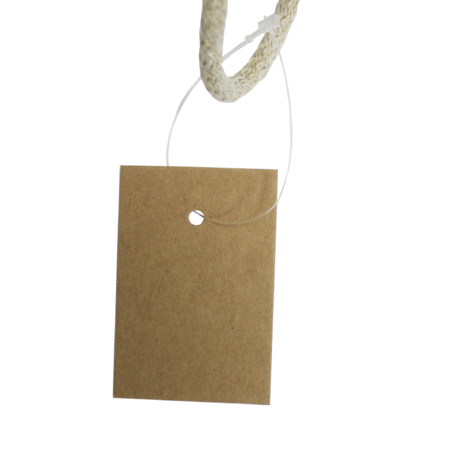 Etiquetas em Cartolina com Furo para Loja 275g - Kraft
