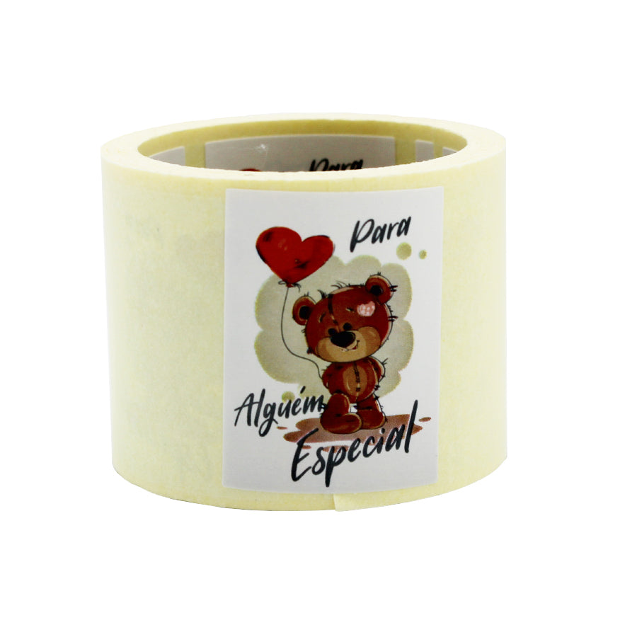 Etiqueta Adhesiva Vertical - Multicolor - "Para Alguien Especial/Oso"