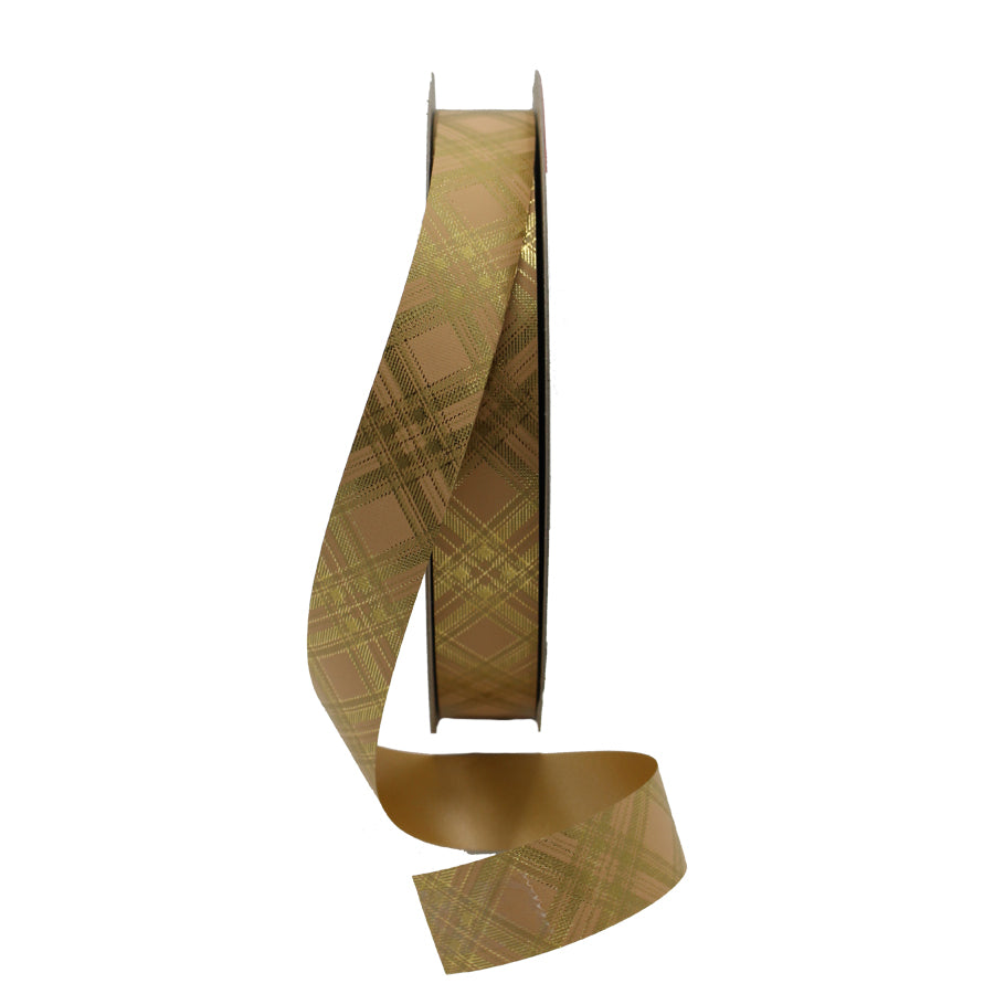 Tartan Ribbon - Gold