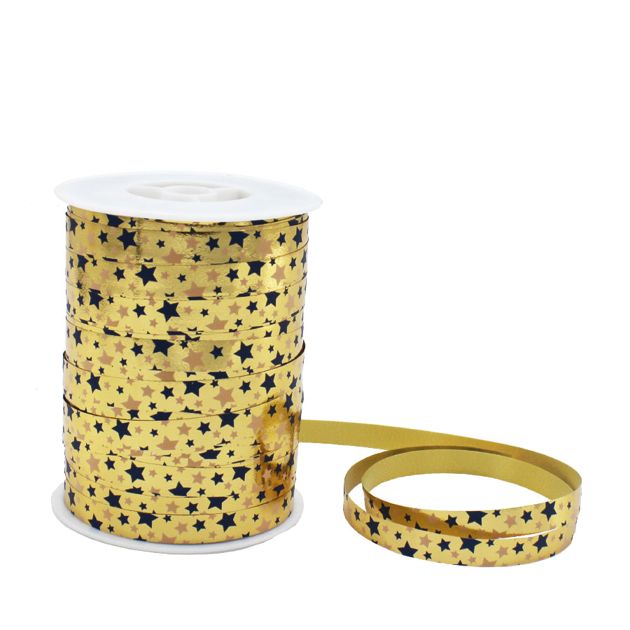 Ribbon August - Gold and Blue - "Stars"