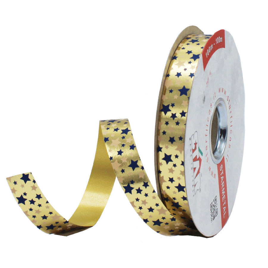 Fita Agosto - Ouro e Azul - "Estrelas"