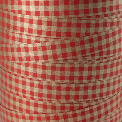 Cinta Vichy - Oro y Roja - "Cuadros"