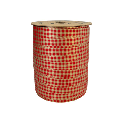 Cinta Vichy - Oro y Roja - "Cuadros"