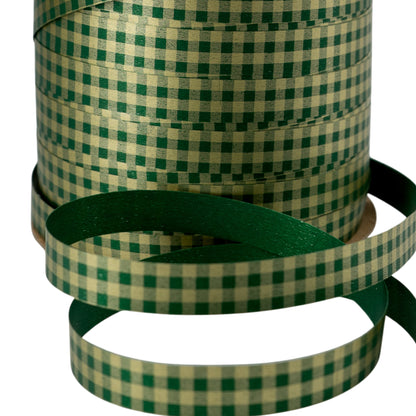 Fita Vichy - Ouro e Verde - "Quadrados"