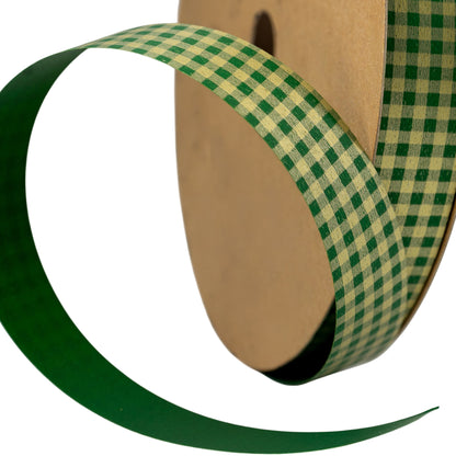 Fita Vichy - Ouro e Verde - "Quadrados"