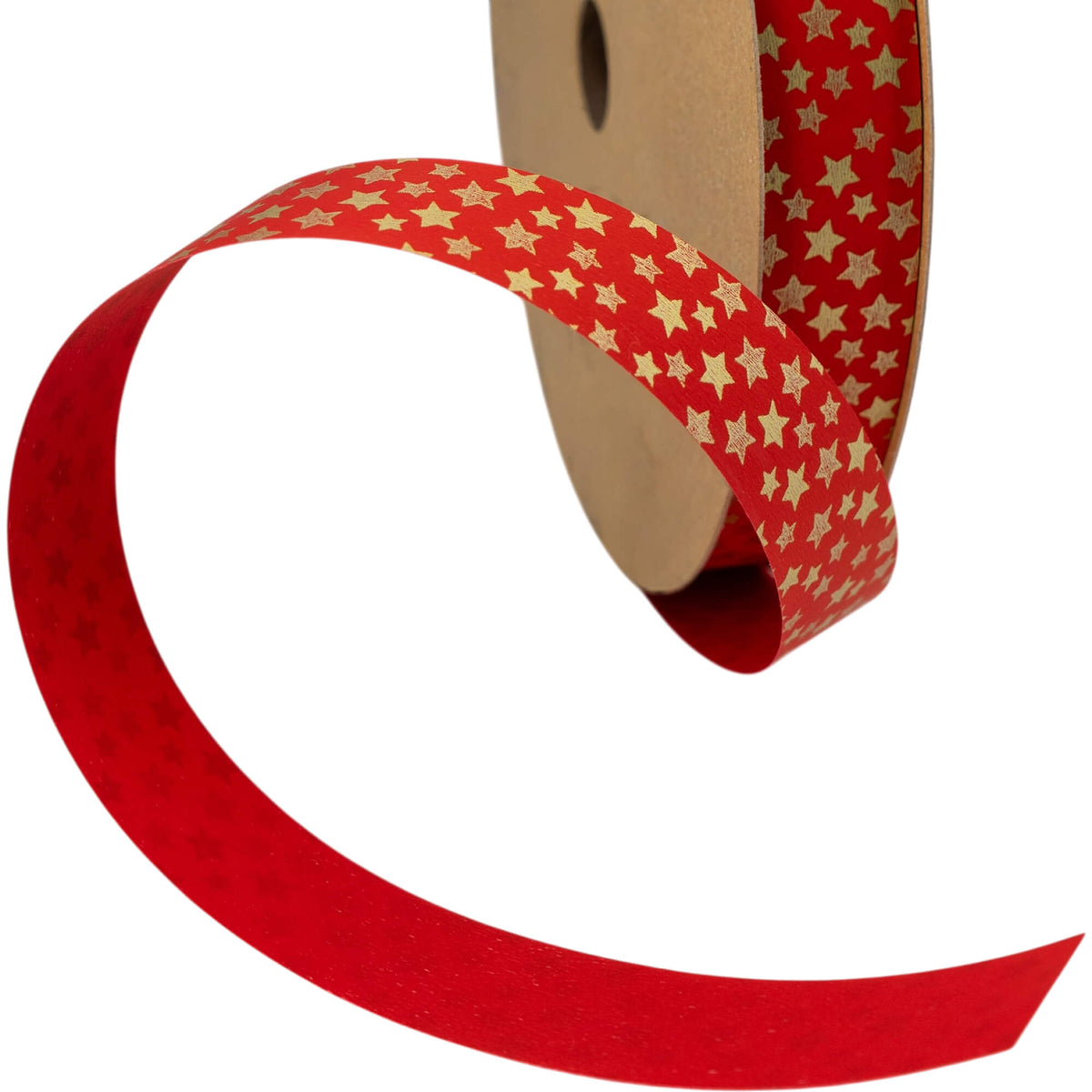 Cinta Pintada - Rojo y Oro - "Estrellas"