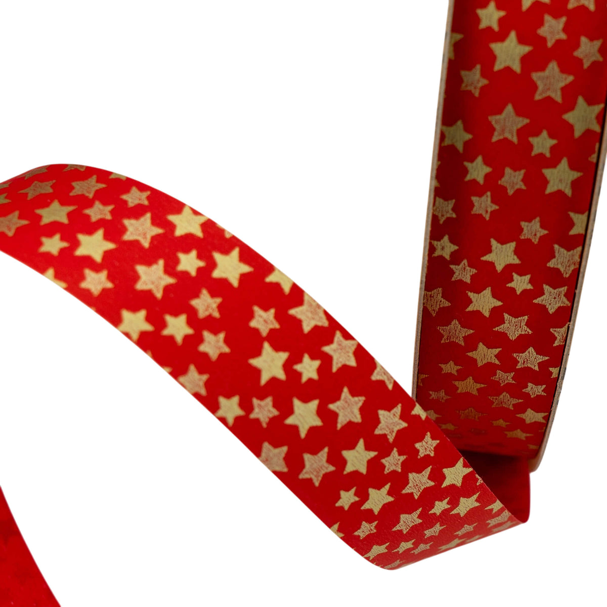 Cinta Pintada - Rojo y Oro - "Estrellas"