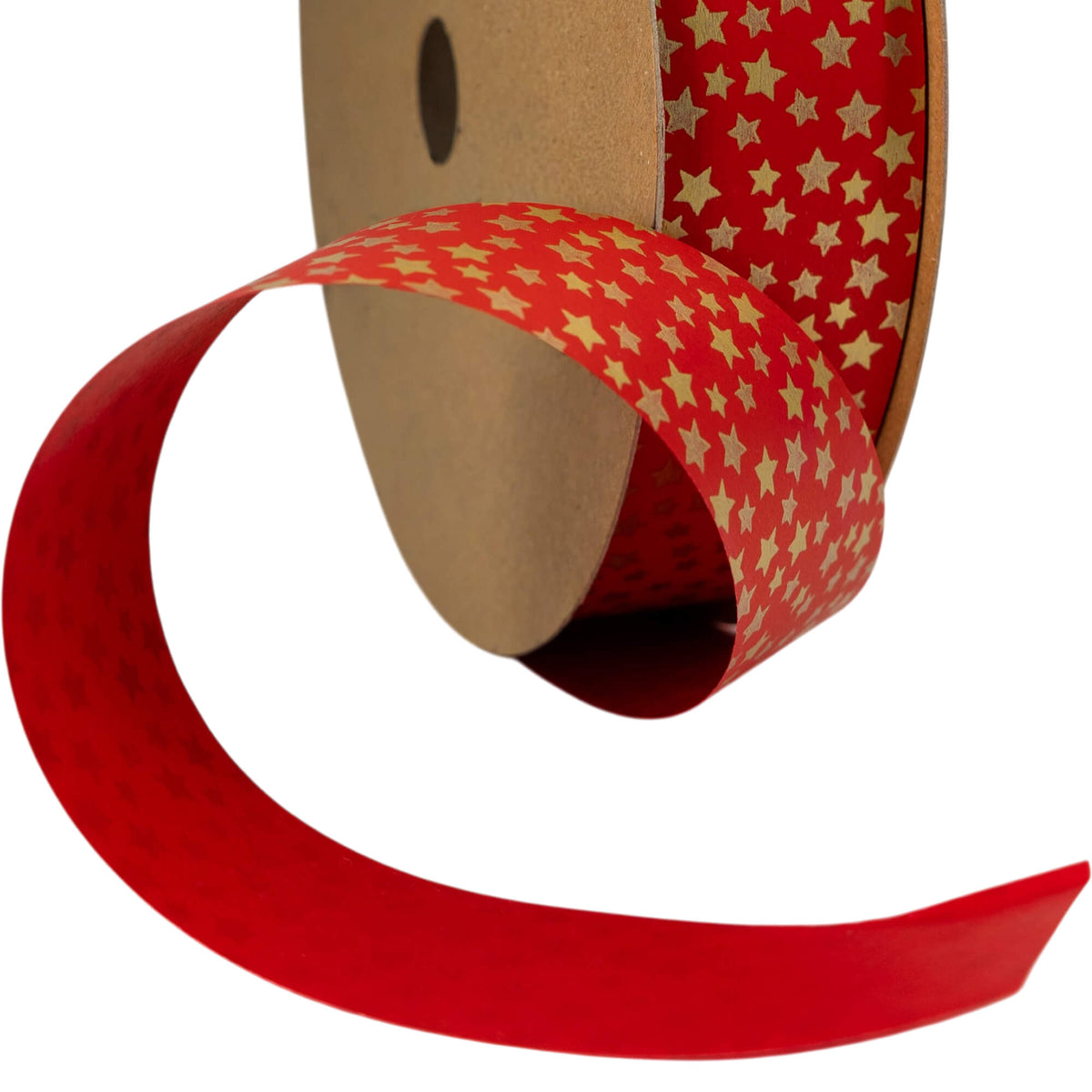 Cinta Pintada - Rojo y Oro - "Estrellas"