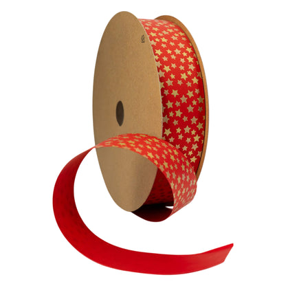 Cinta Pintada - Rojo y Oro - "Estrellas"