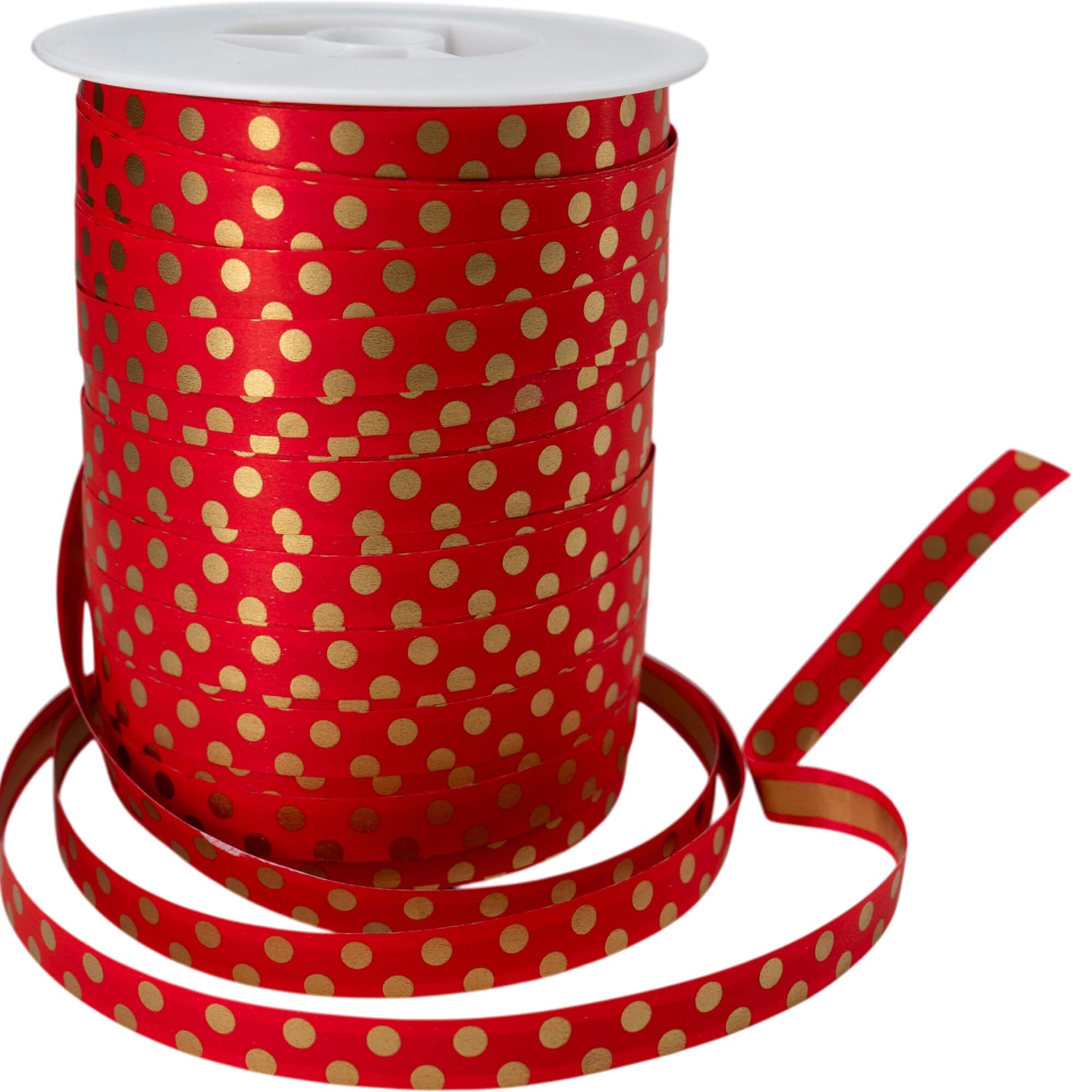 Cinta Dots Stripes - Roja y Oro - "Bolas"