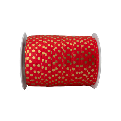 Cinta Dots Stripes - Roja y Oro - "Bolas"