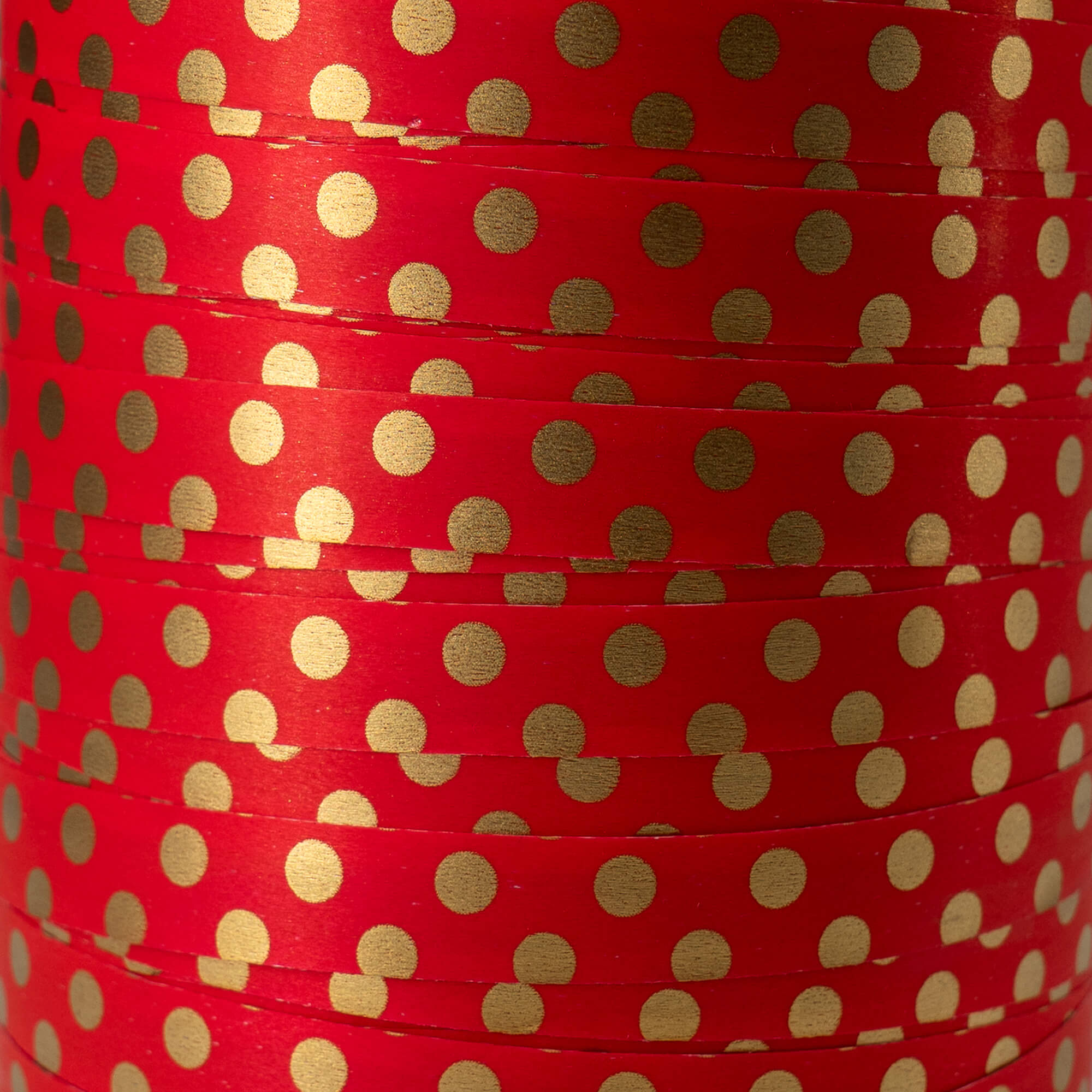 Cinta Dots Stripes - Roja y Oro - "Bolas"