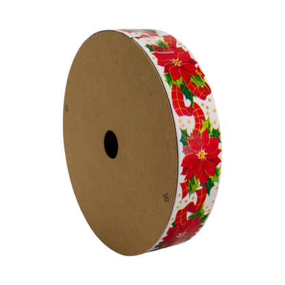 Cinta Virginia - Blanco, Rojo y Verde - Flor