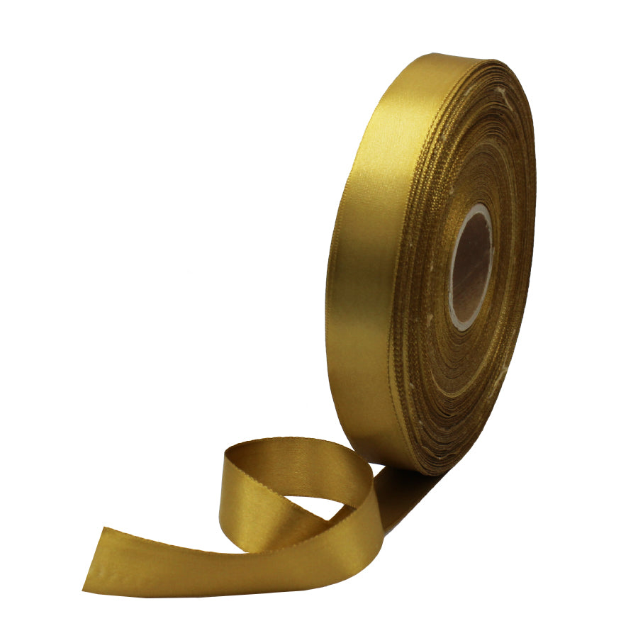 Double-faced Satin Ribbon - Gold