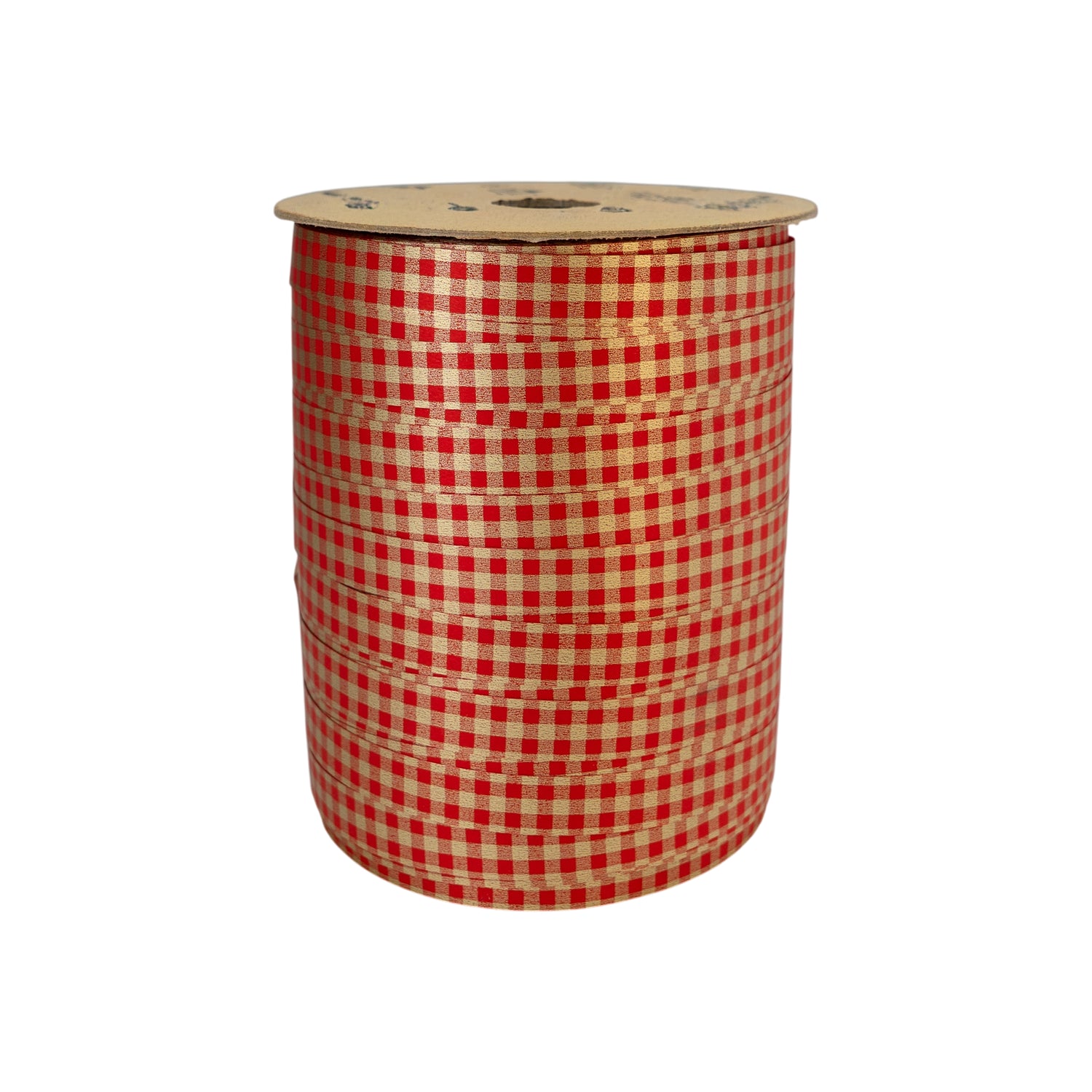 Vichy Ribbon - Gold and Red - "Squares"