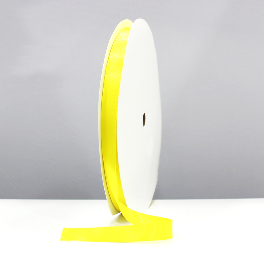 Cinta de satén - Amarillo fluorescente