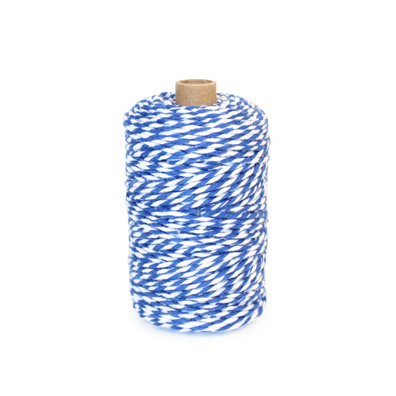Fio de Algodão - Azul e Branco