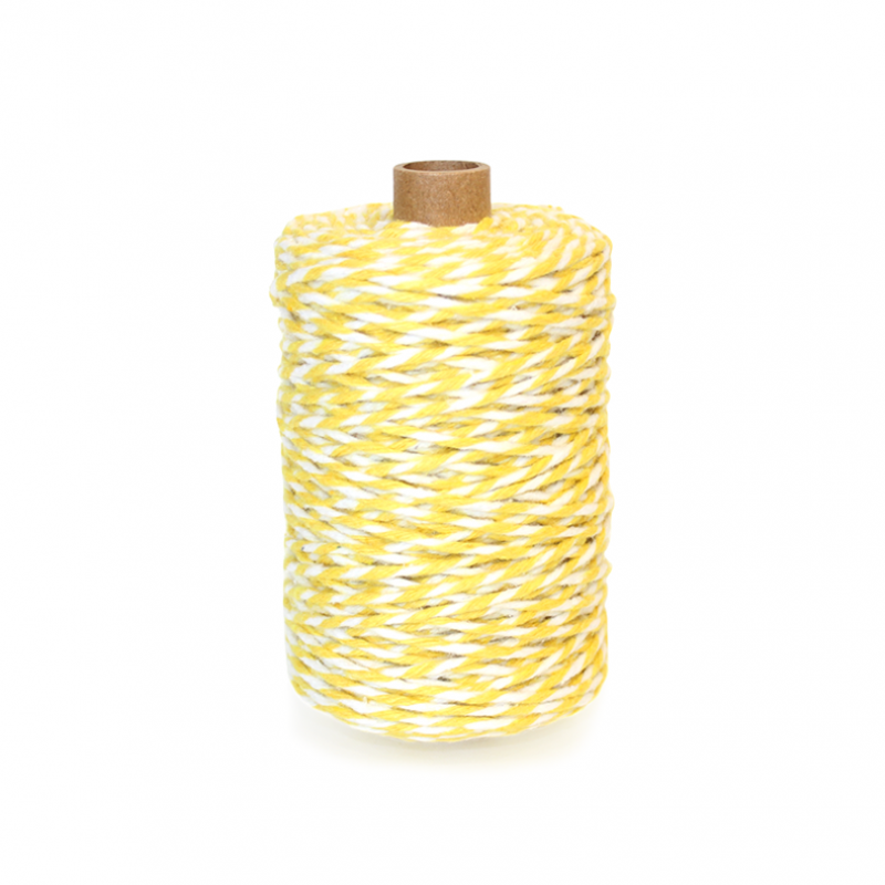 Hilo de Algodón - Amarillo y Blanco