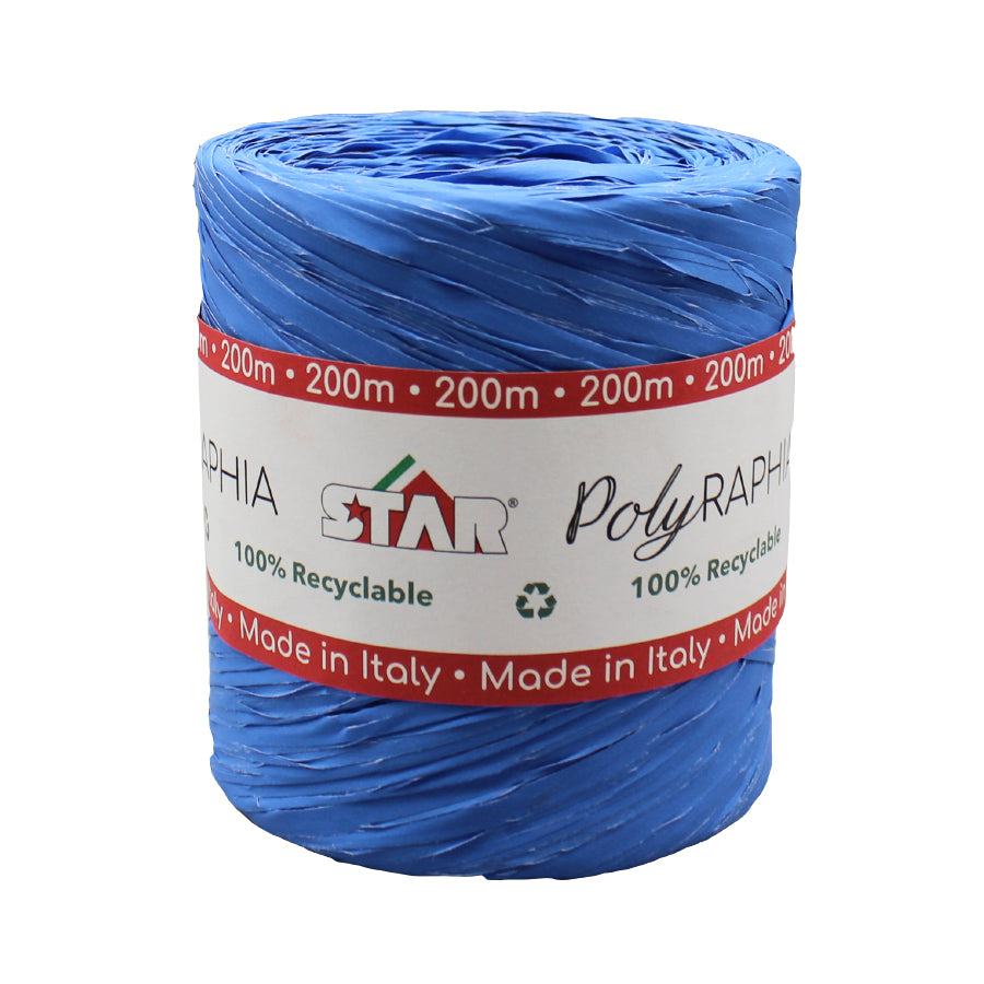 Raffia Ribbon Star - Light Blue