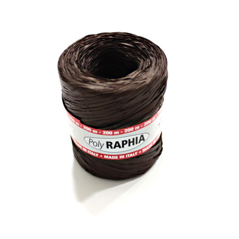 Metallic Raffia Ribbon Star - Brown