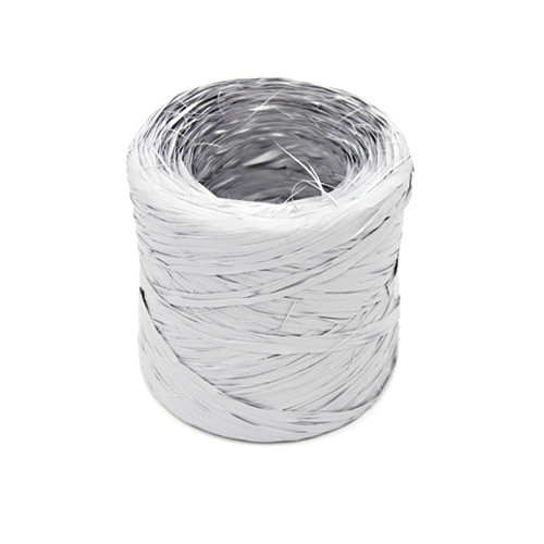 Star Metallic Raffia Ribbon - Silver