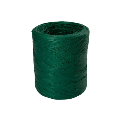 Star Raffia Ribbon - Dark Green