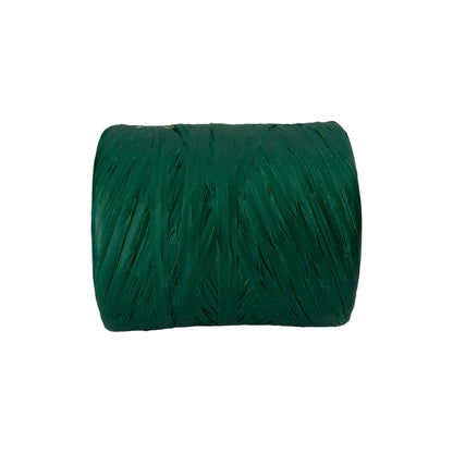 Star Raffia Ribbon - Dark Green