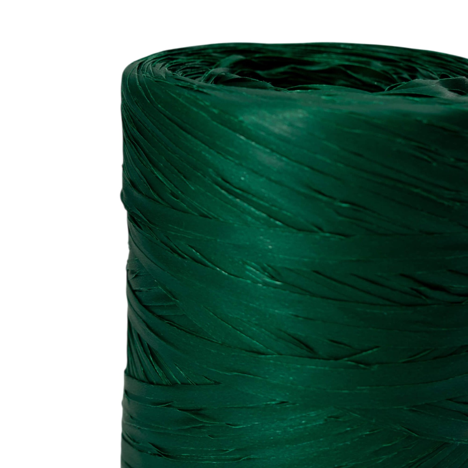 Star Raffia Ribbon - Dark Green