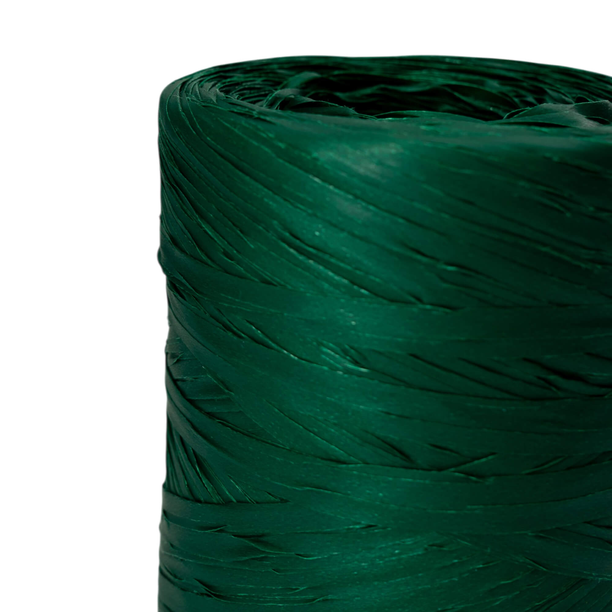 Star Raffia Ribbon - Dark Green