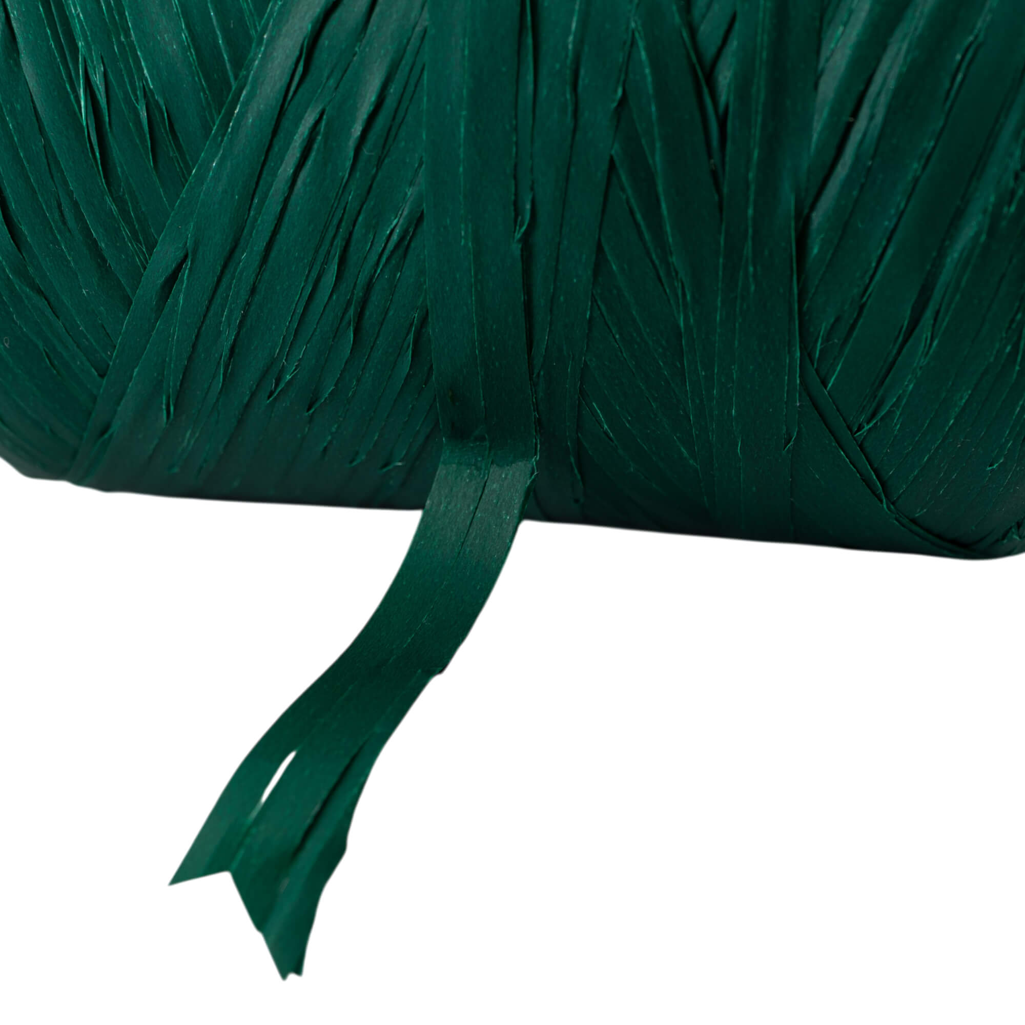 Star Raffia Ribbon - Dark Green