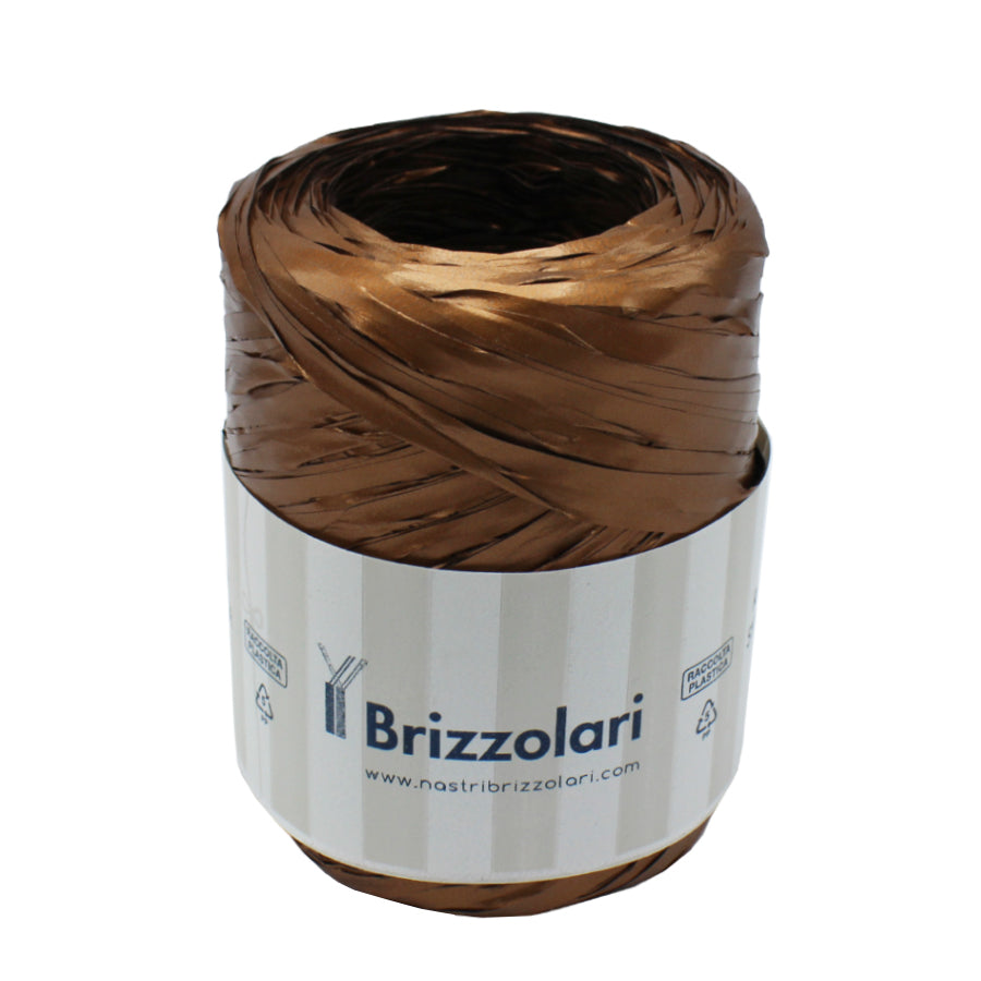 Raffia Ribbon - Metallic Brown