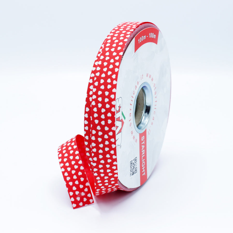 Starlight Ribbon - Red and White - "Amore Mio"
