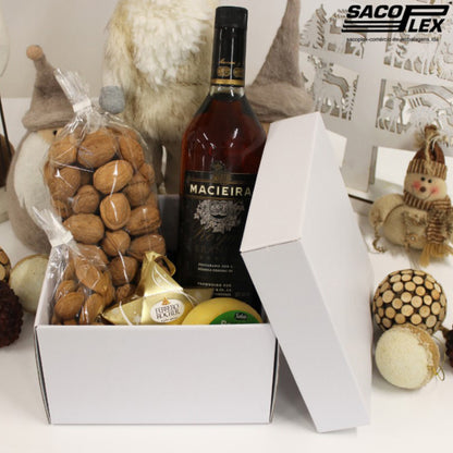 Gourmet Box in Micro-flute - White