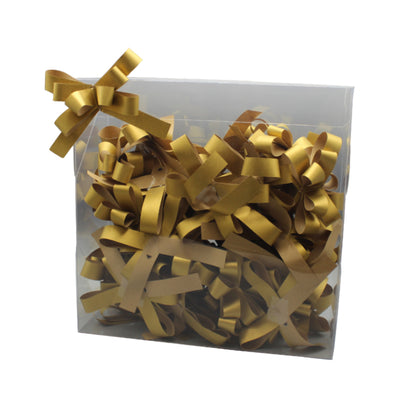 Caja con Lazos Metálicos - Oro