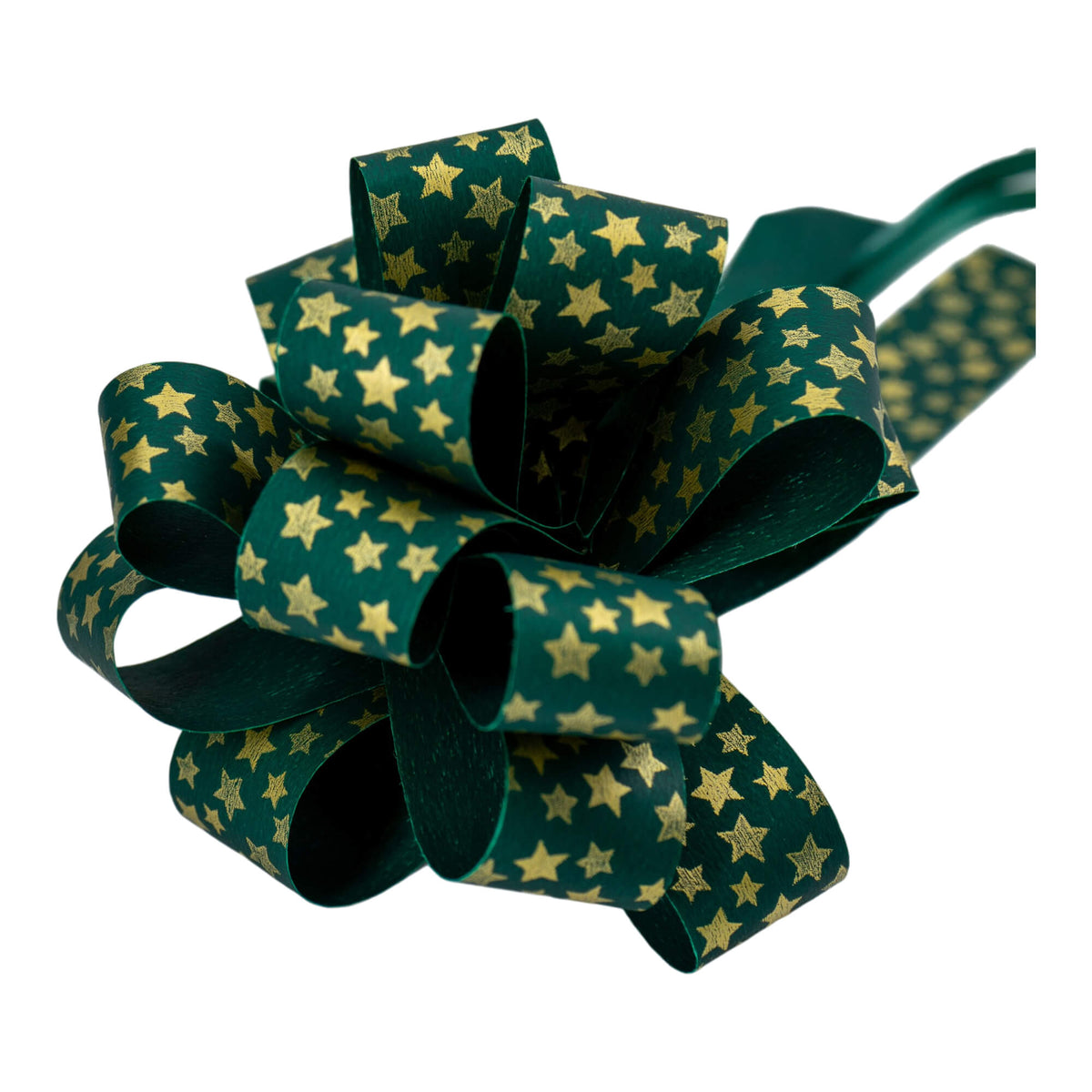 Caja con Lazos Rapid Painted - Oro y Verde - "Estrellas"