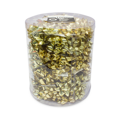 Caja con Lazos Metálicos - Oro