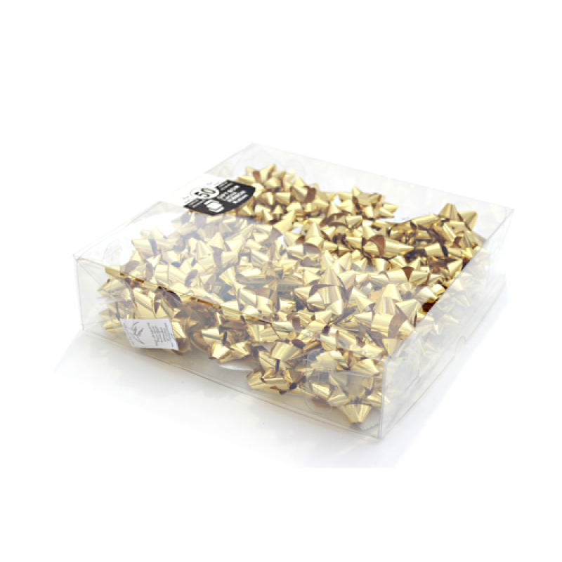 Caja con Lazos Metálicos - Oro
